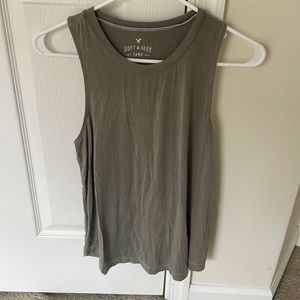 American eagle soft & sexy olive green tank top